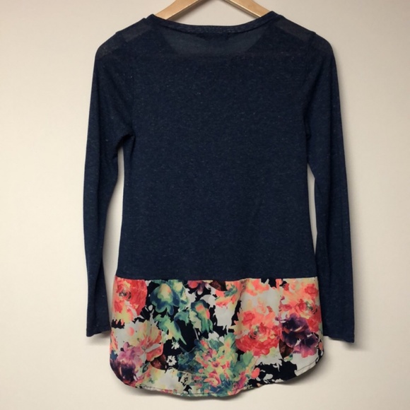 12pm by Mon Ami Floral long Sleeve Tunic - Picture 5 of 5